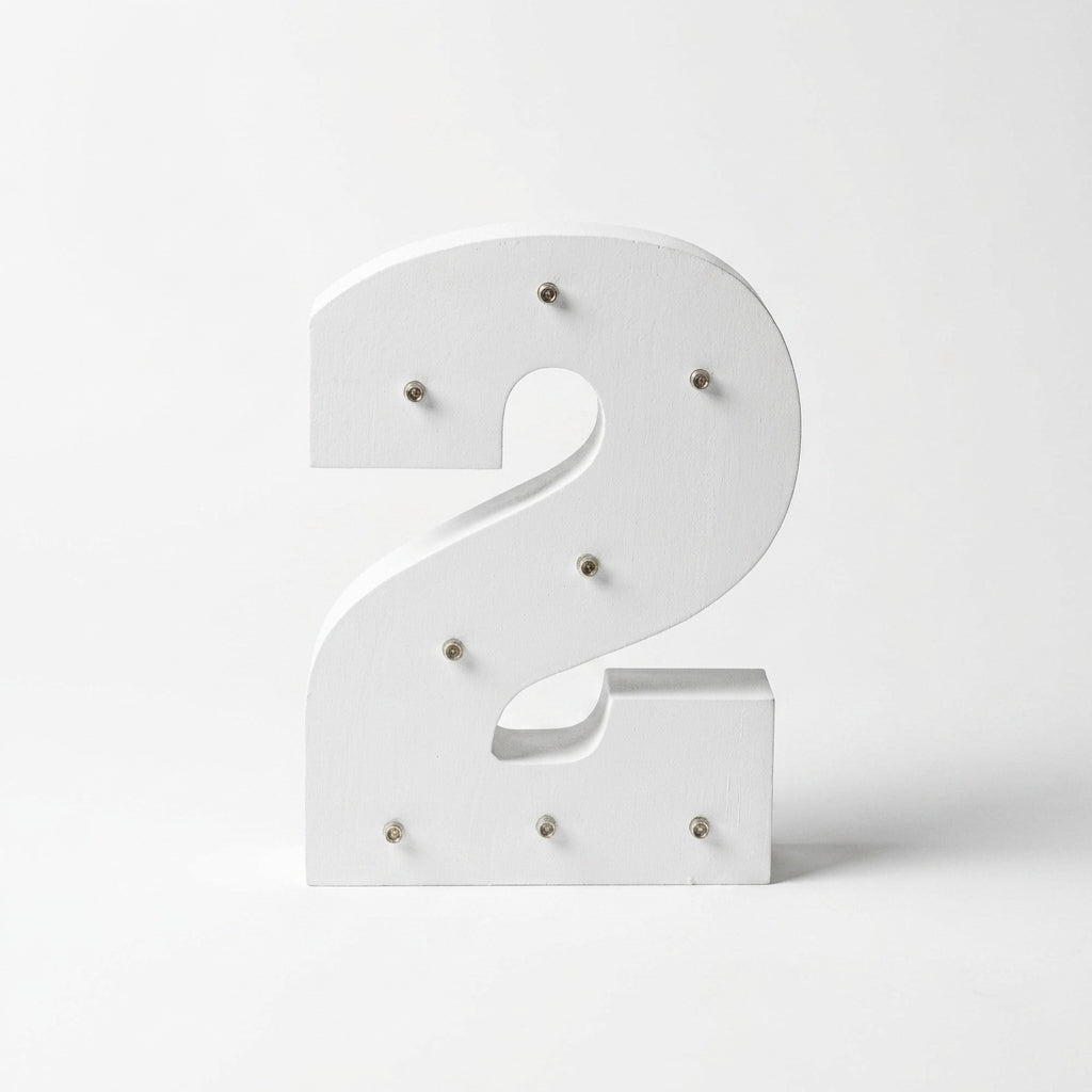 Numero de madera con luces LED | Decoración infantil y eventos números y letras para casas decoracion de cuarto - Sweet Home