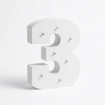 Numero de madera con luces LED | Decoración infantil y eventos números y letras para casas decoracion de cuarto - Sweet Home