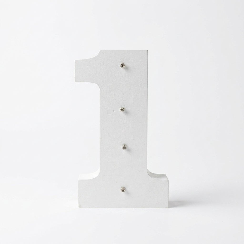 Numero de madera con luces LED | Decoración infantil y eventos números y letras para casas decoracion de cuarto - Sweet Home
