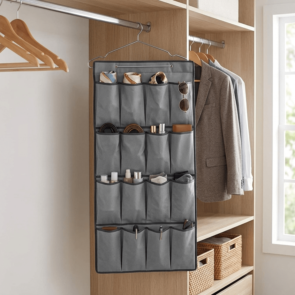 Organizador Colgante de Puerta y Armario | 16 Bolsillos | Gris Antracita - Sweet Home
