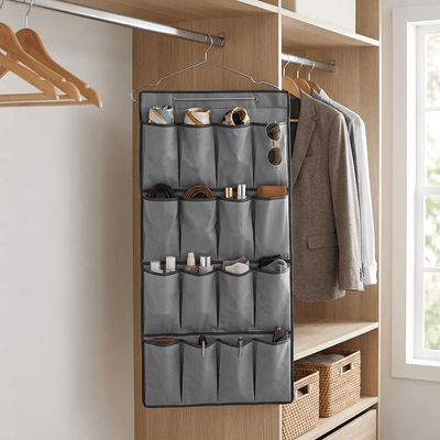 Organizador Colgante de Puerta y Armario | 16 Bolsillos | Gris Antracita - Sweet Home