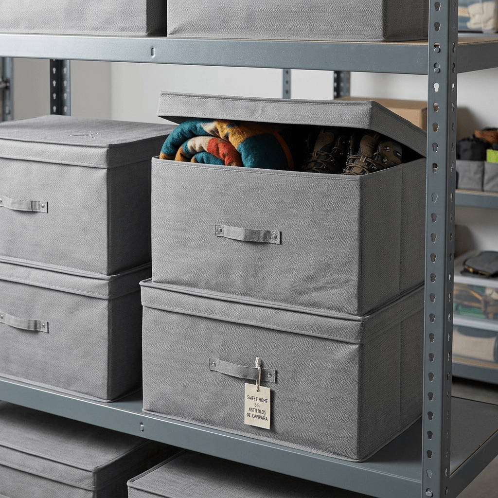 Organizador Impermeable con Tapa y Asa 50x40x30cm - Ideal Armarios - Sweet Home