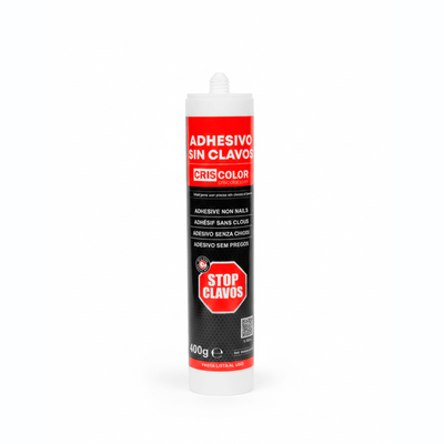 Pack Adhesivo de Montaje Sin Clavos (2x400g) + Pistola | Pegamento Extra Fuerte para Madera, Metal y Pared - Sweet Home