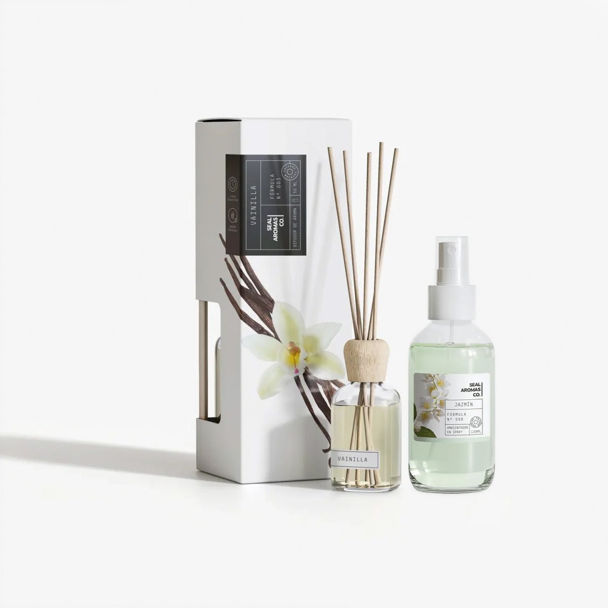 Pack Ambientador para Casa: Spray (120ml) + Mikado Varillas (50ml) | Personalizable Ambientadores ambientador - Sweet Home