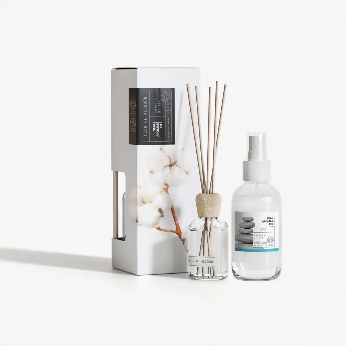 Pack Ambientador para Casa: Spray (120ml) + Mikado Varillas (50ml) | Personalizable Ambientadores ambientador - Sweet Home