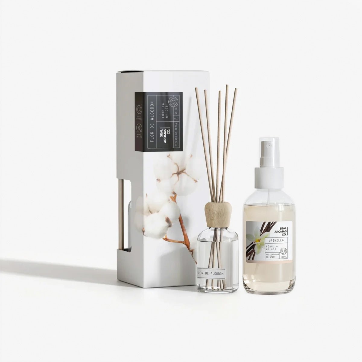 Pack Ambientador para Casa: Spray (120ml) + Mikado Varillas (50ml) | Personalizable Ambientadores ambientador - Sweet Home