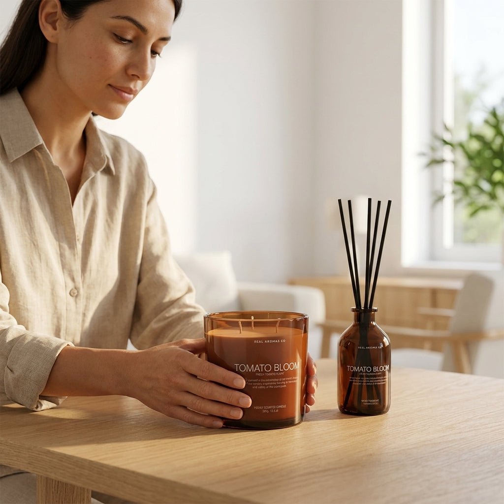 Pack Ambientador y Vela Aromática | Ideal para Regalo o Aromatizar tu Hogar Ambientadores Mikado - Sweet Home