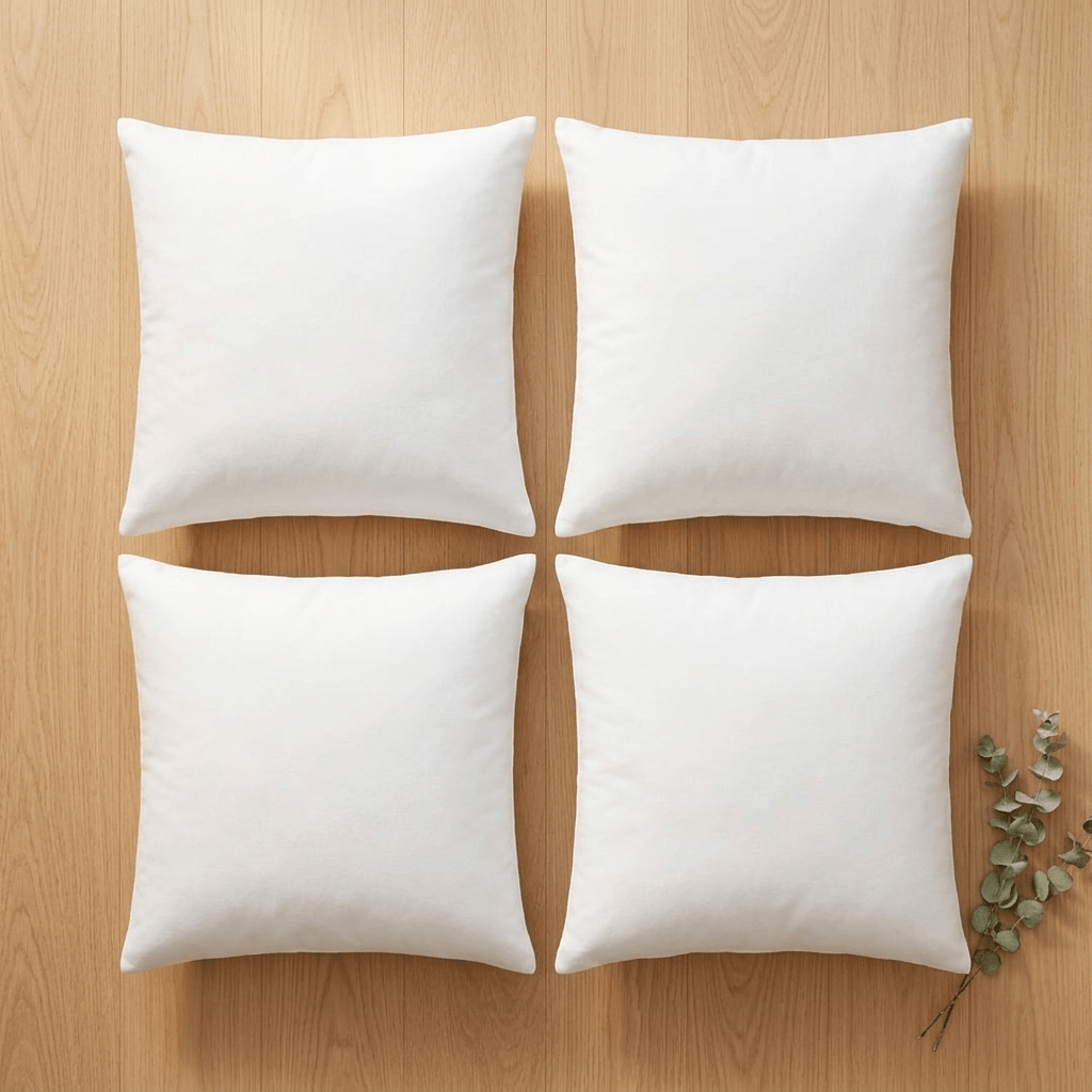 Pack de 4 Rellenos para Cojín (40 a 60 cm) | Fibra Hueca Antialérgica Cojines Cojines - Sweet Home