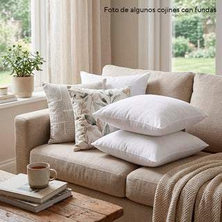 Pack de 4 Rellenos para Cojín (40 a 60 cm) | Fibra Hueca Antialérgica - Sweet Home