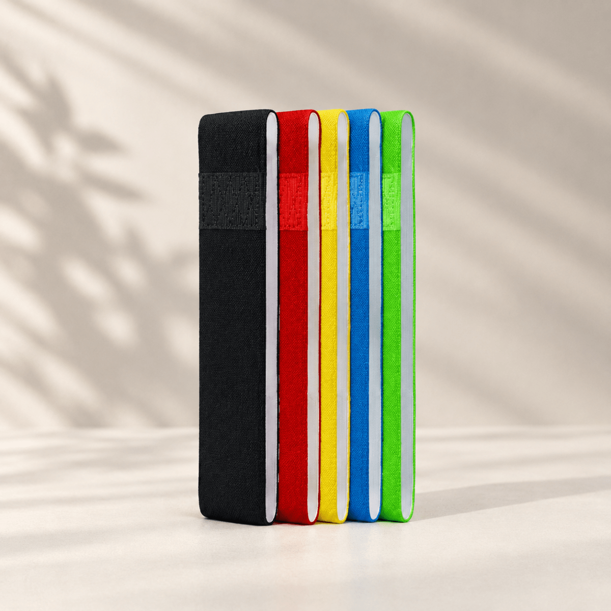 Pack de 5 Bandas Textiles de Resistencia para Glúteos y Piernas Accesorios para aficionados a los deportes Bandas - Sweet Home