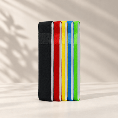 Pack de 5 Bandas Textiles de Resistencia para Glúteos y Piernas Accesorios para aficionados a los deportes Bandas - Sweet Home