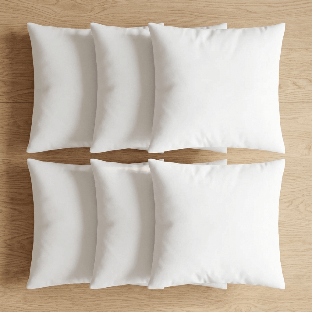 Pack de 6 Rellenos para Cojín (40 a 60 cm) | Fibra Hueca Antialérgica Cojines Cojines - Sweet Home