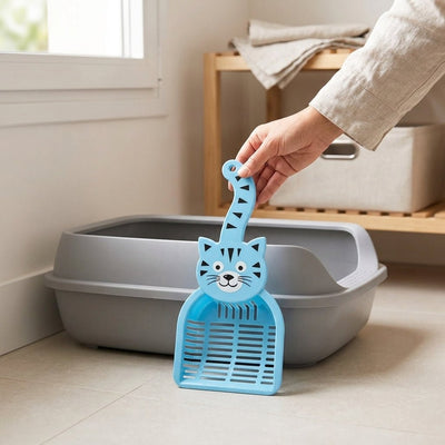Pala para Arenero de Gatos | Pala Higiénica para Arena Aglomerante y Sílice Cajones de arena higiénica para gatos Accesorio para gatos - Sweet Home
