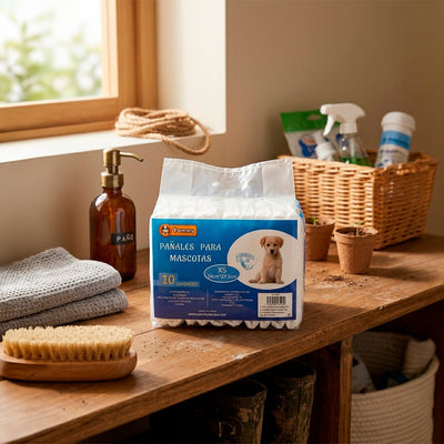 Pañales para perros desechables - Pack de 10 unidades Pañales para perros Mascotas - Sweet Home
