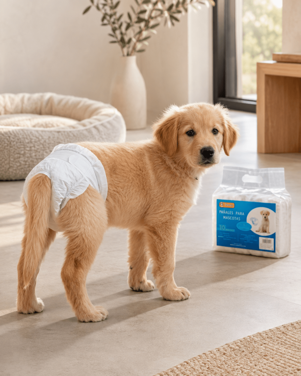 Pañales para perros desechables - Pack de 10 unidades Pañales para perros Mascotas - Sweet Home