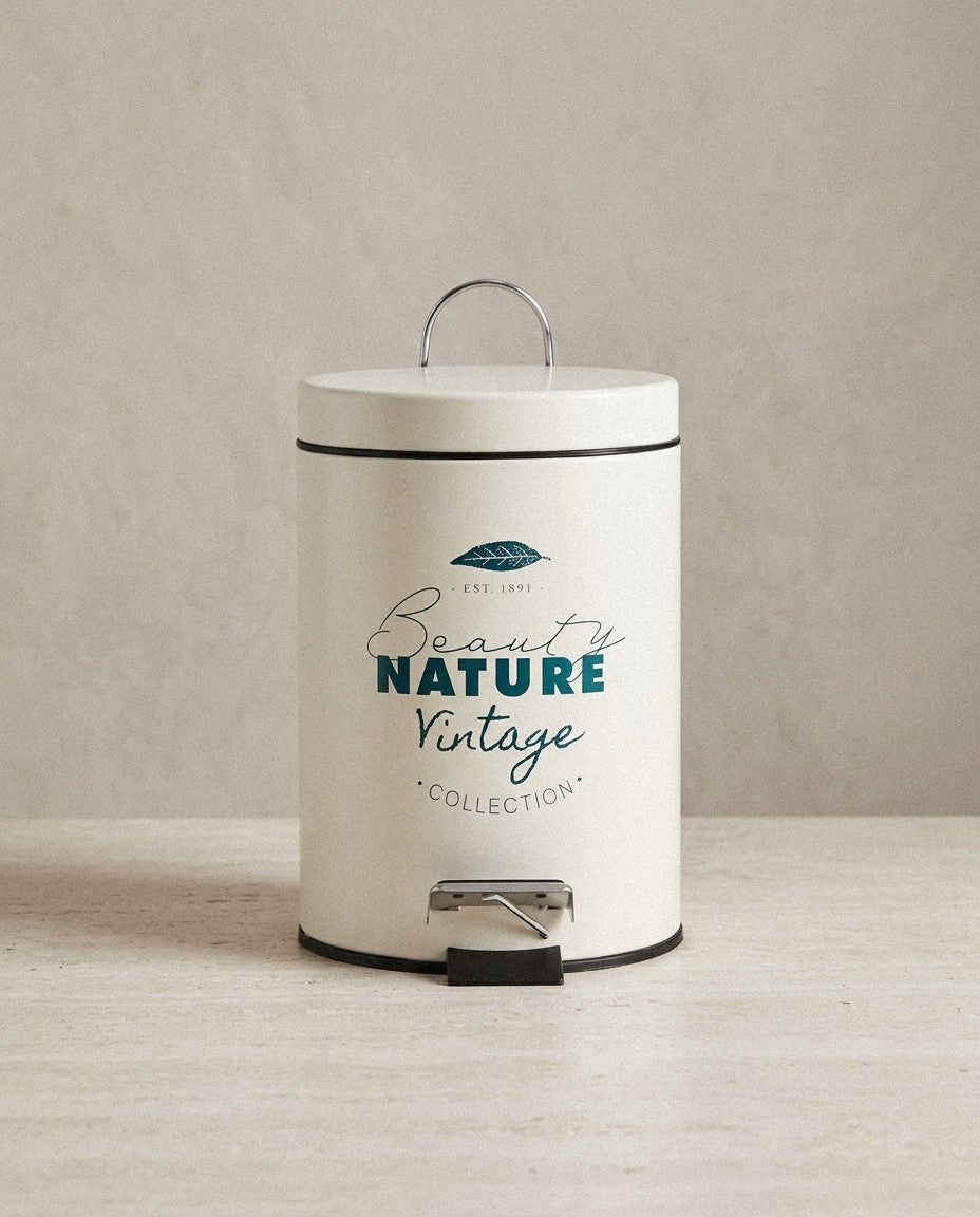 Papelera de Pedal Vintage Nature Cubos de la basura y papeleras Cubos de basura - Sweet Home
