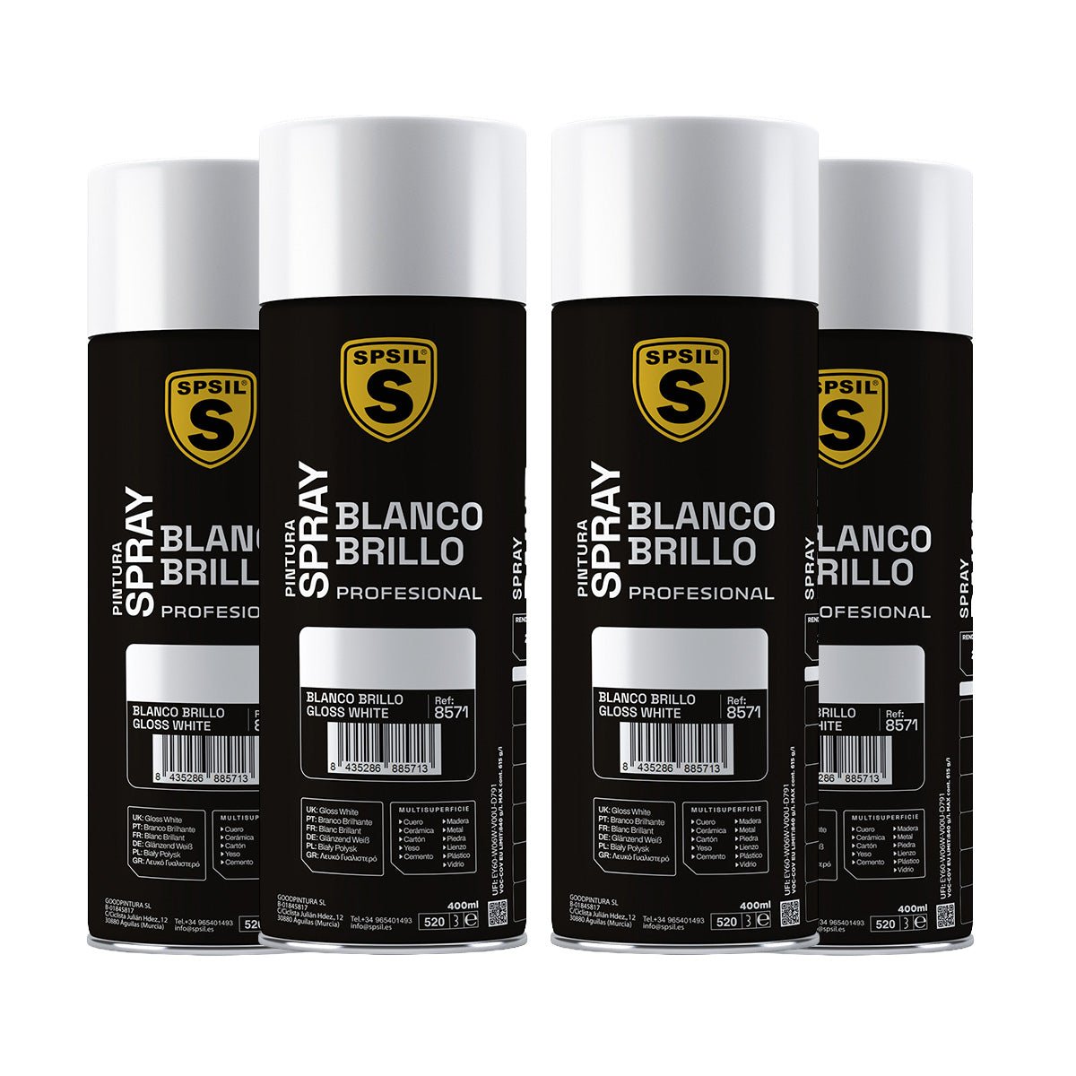 Pintura Spray 400ml, Spray Acrílico para Metal/Madera/Plástico Pintura pinturas - Sweet Home