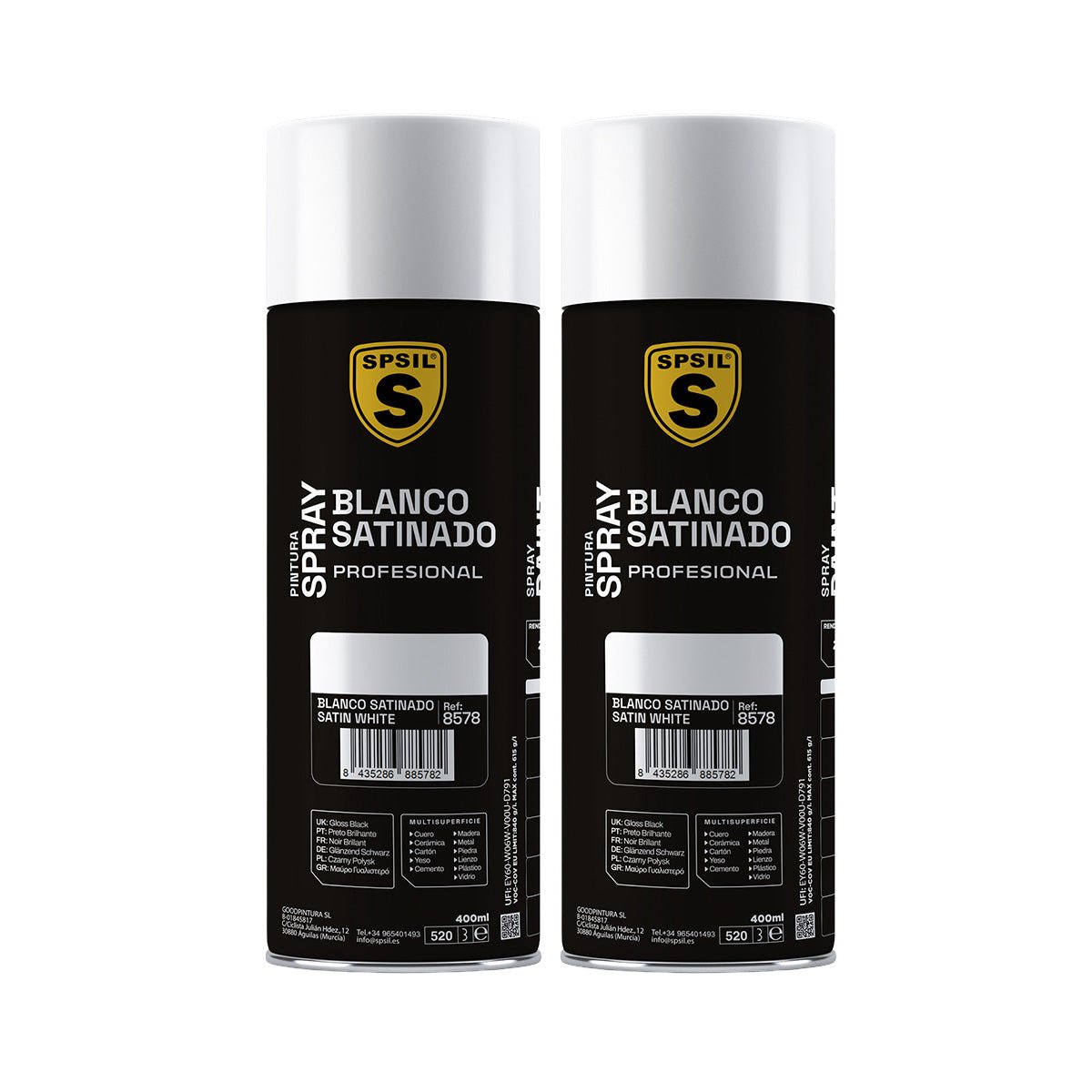 Pintura Spray 400ml, Spray Acrílico para Metal/Madera/Plástico Pintura pinturas - Sweet Home
