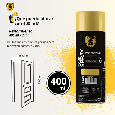 Pintura Spray 400ml, Spray Acrílico para Metal/Madera/Plástico Pintura pinturas - Sweet Home