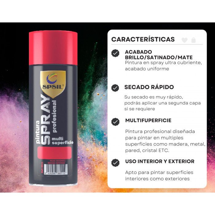 Pintura Spray 400ml, Spray Acrílico para Metal/Madera/Plástico - Sweet Home