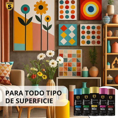 Pintura Spray 400ml, Spray Acrílico para Metal/Madera/Plástico Pintura pinturas - Sweet Home
