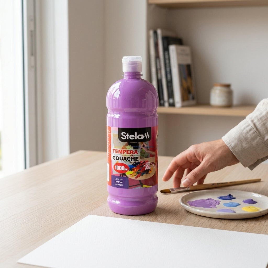Pintura Témpera Gouache de 1 L - Todos los Colores para Manualidades Pintura para manualidades pinturas - Sweet Home