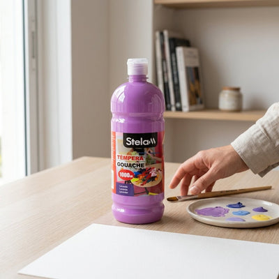 Pintura Témpera Gouache de 1 L - Todos los Colores para Manualidades Pintura para manualidades pinturas - Sweet Home