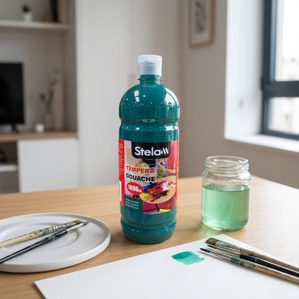 Pintura Témpera Gouache de 1 L - Todos los Colores para Manualidades Pintura para manualidades pinturas - Sweet Home