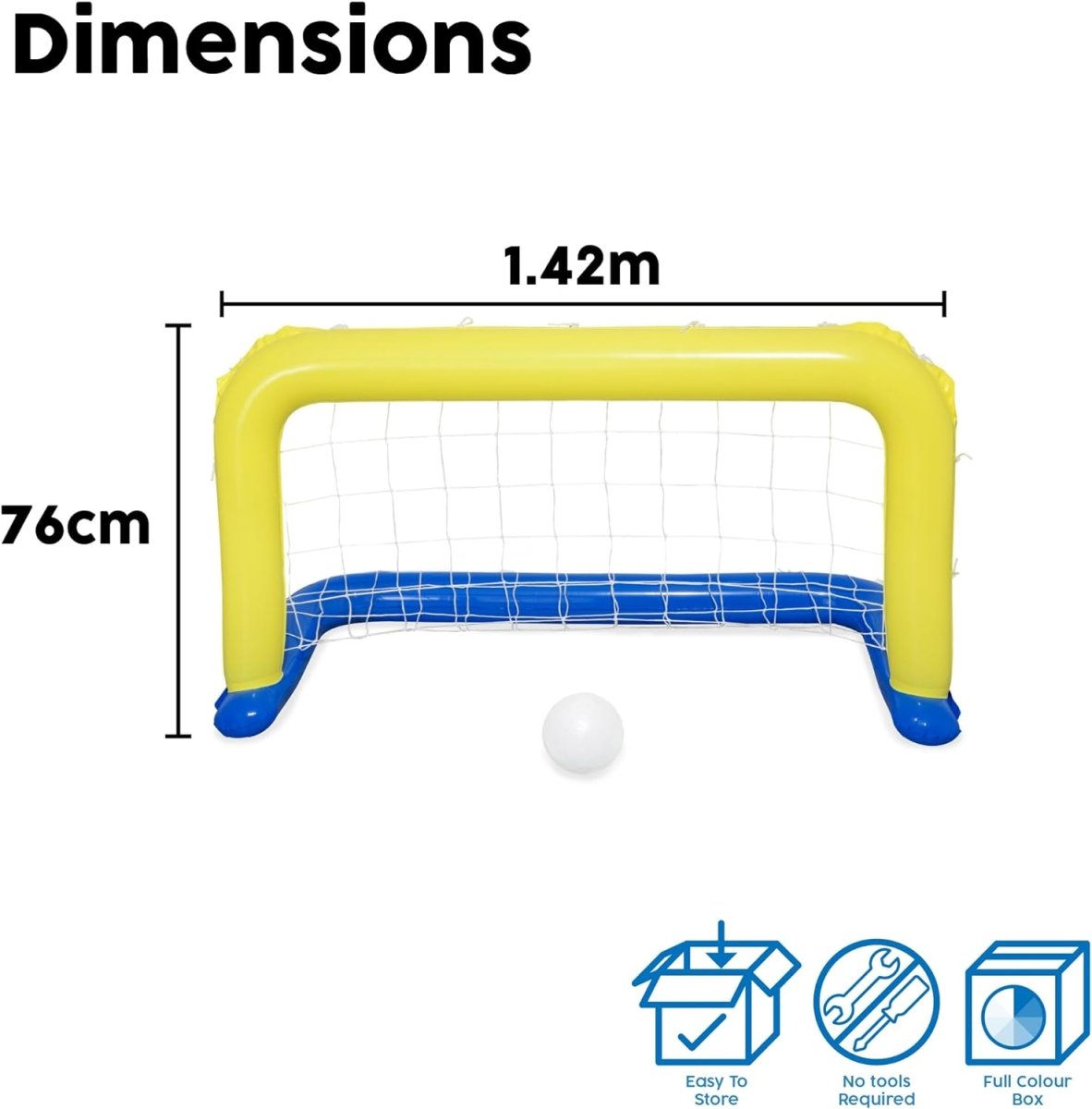 Portería Hinchable Waterpolo (142x76 cm) | Diversión en tu Piscina - Sweet Home