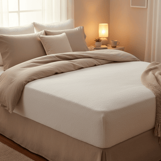 Protector Colchón Rizo 135 cm Impermeable y Transpirable | Ajustable - Sweet Home