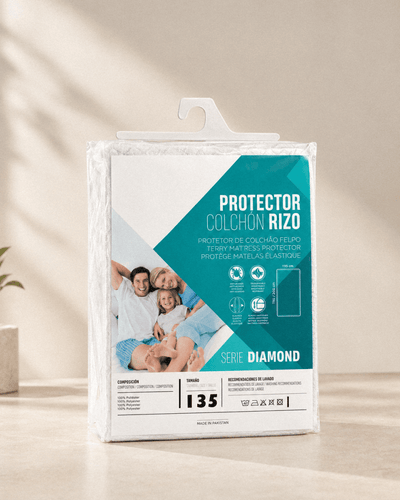 Protector Colchón Rizo 135 cm Transpirable Ajustable Fundas para colchones Protector - Sweet Home