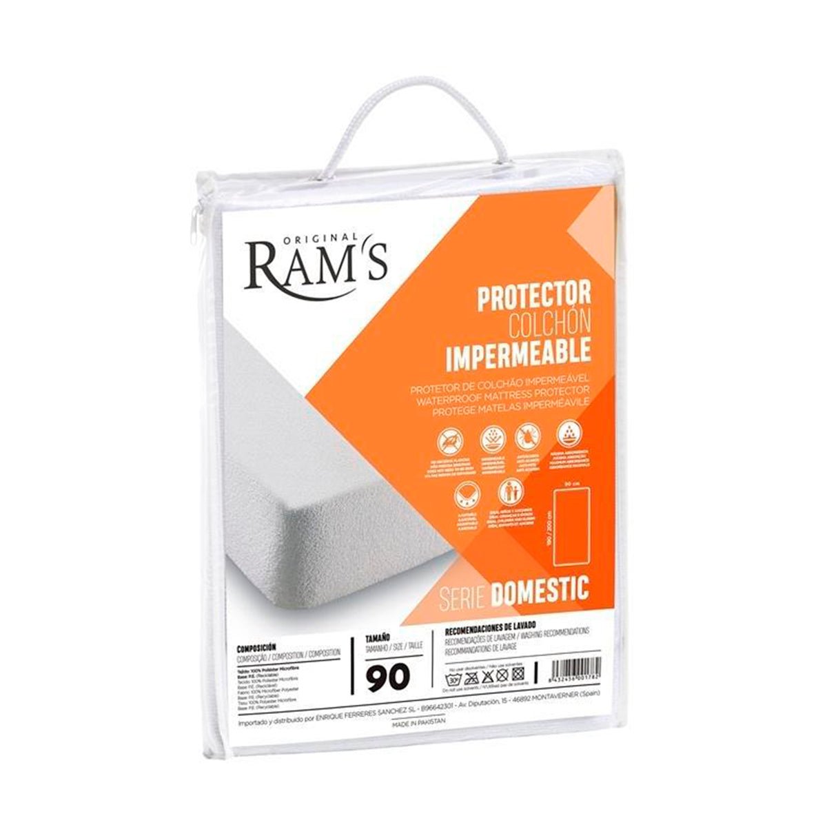 Protector Colchón Rizo 90 cm Impermeable Ajustable - Sweet Home