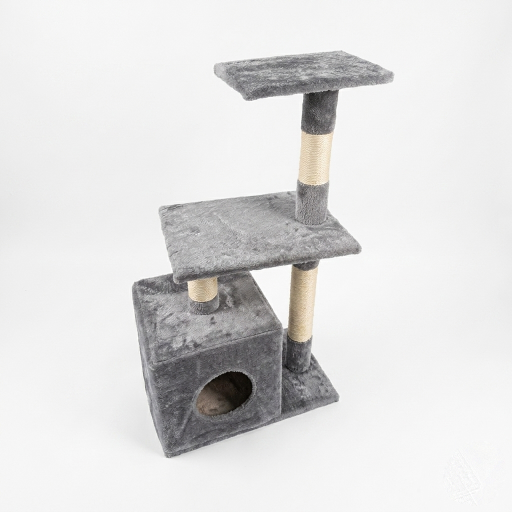 Árbol Rascador para Gatos con Casa | Juego, Descanso y Cuidado de Uñas