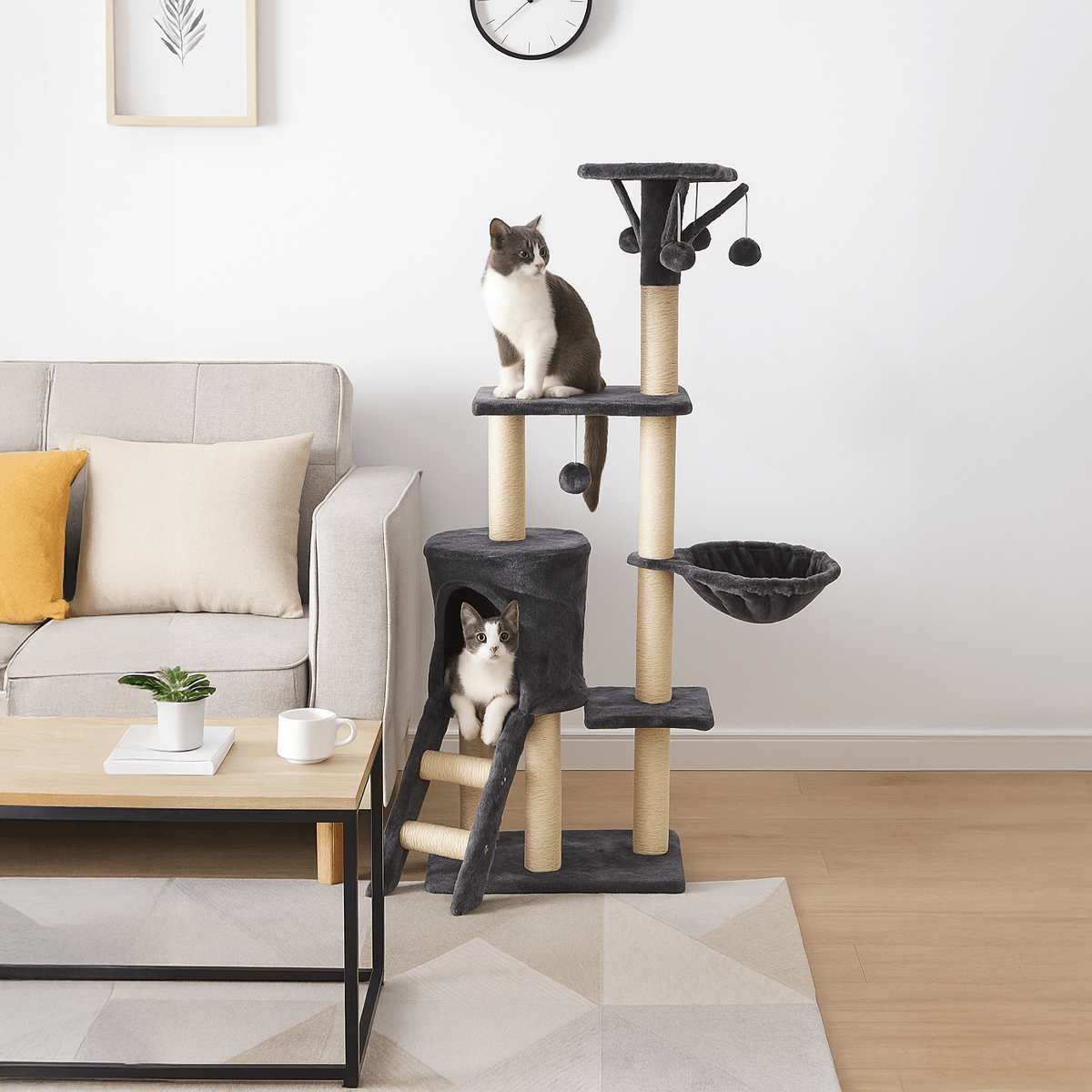 Rascador de Gatos Tipo Casa | Árbol para Gatos - Sweet Home
