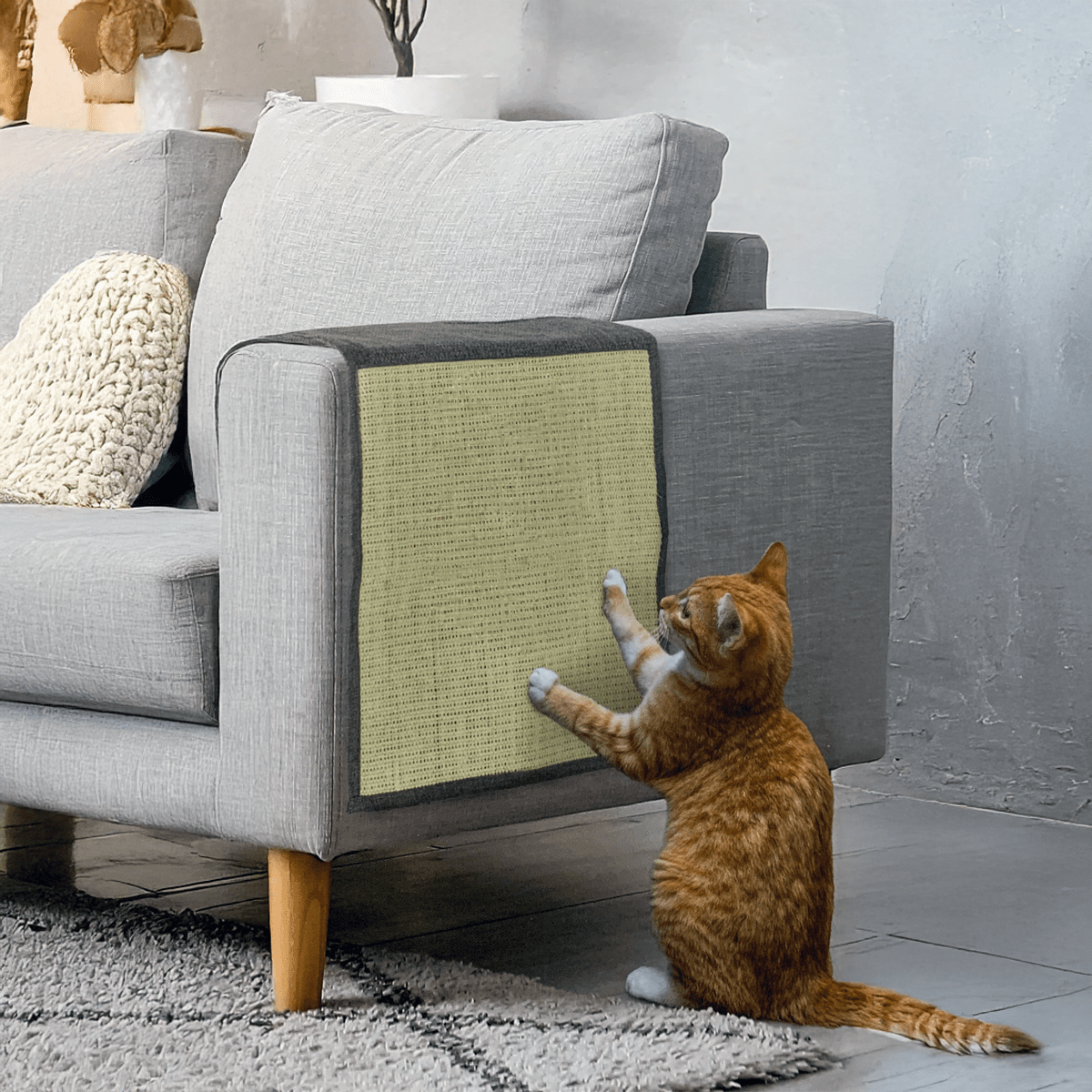 Rascador de Sisal Protector de Sofá para Gatos - Sweet Home
