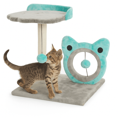 Rascador y Juguete para Gato Azul - Sweet Home