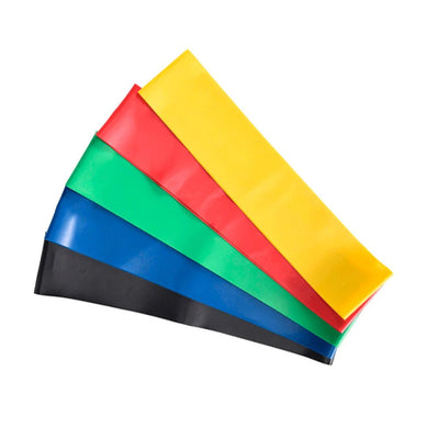 Set de 5 bandas elásticas de colores con diferentes niveles de resistencia para fitness y Yoga - Sweet Home