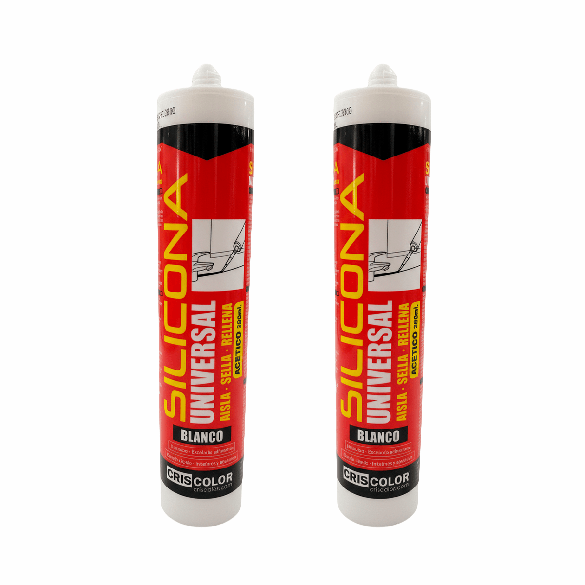 Silicona Universal Criscolor 280ml | Secado Rápido - Sweet Home