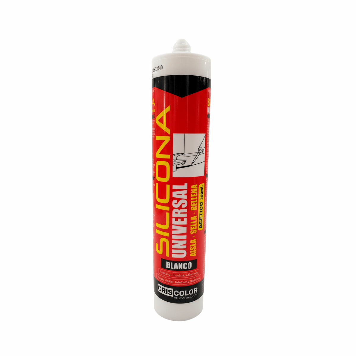 Silicona Universal Criscolor 280ml | Secado Rápido - Sweet Home