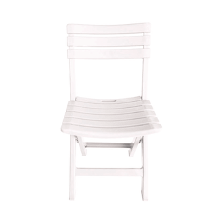Silla de Resina Plegable Blanca para Jardín y Terraza | Progarden Tevere - Sweet Home