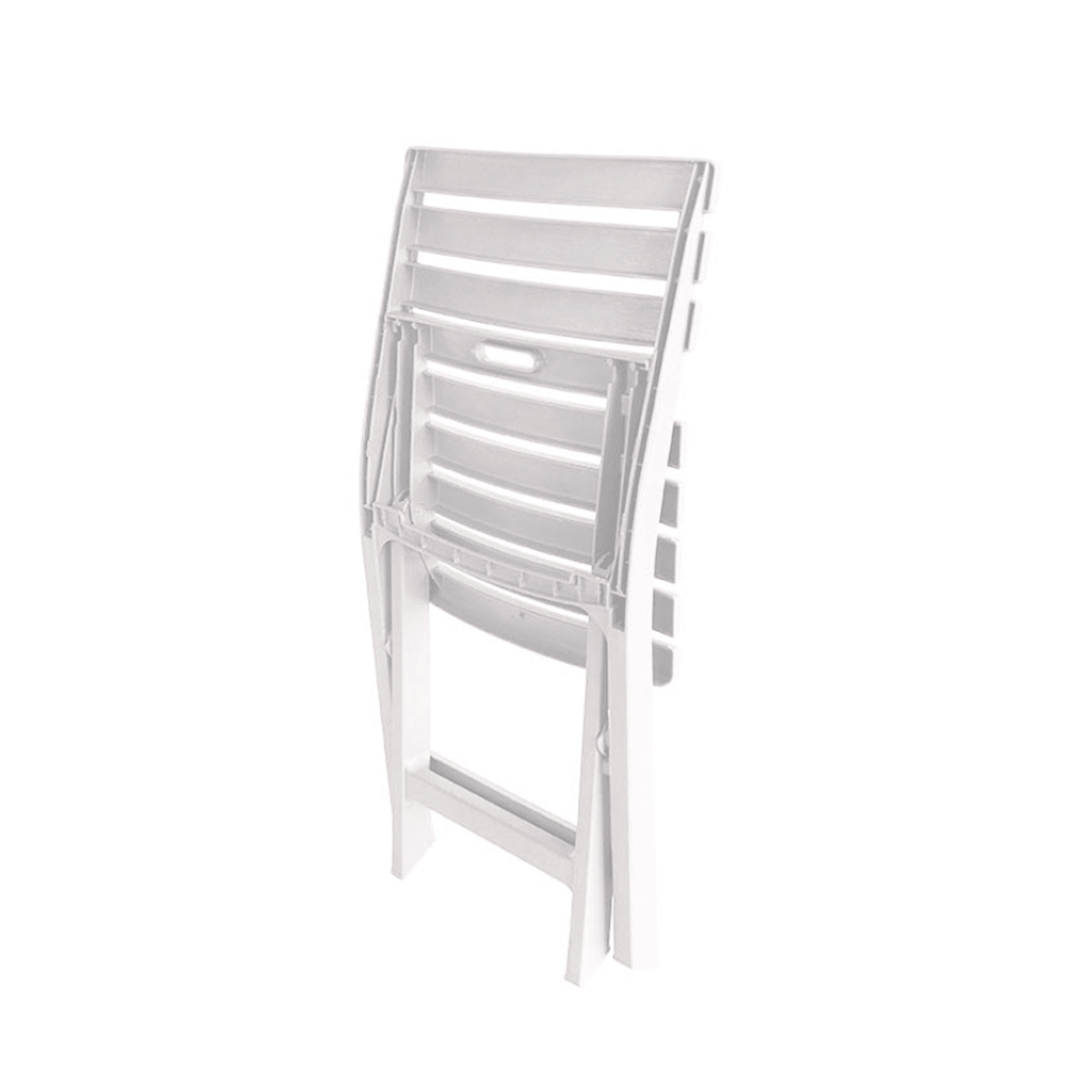 Silla de Resina Plegable Blanca para Jardín y Terraza | Progarden Tevere - Sweet Home
