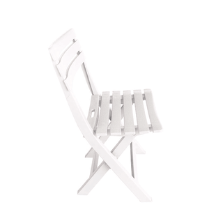 Silla de Resina Plegable Blanca para Jardín y Terraza | Progarden Tevere - Sweet Home