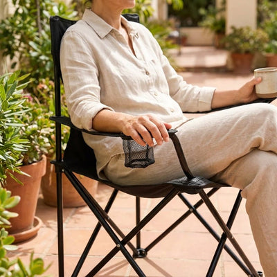 Silla Plegable de Camping con Portavasos Sillas plegables Sillas - Sweet Home