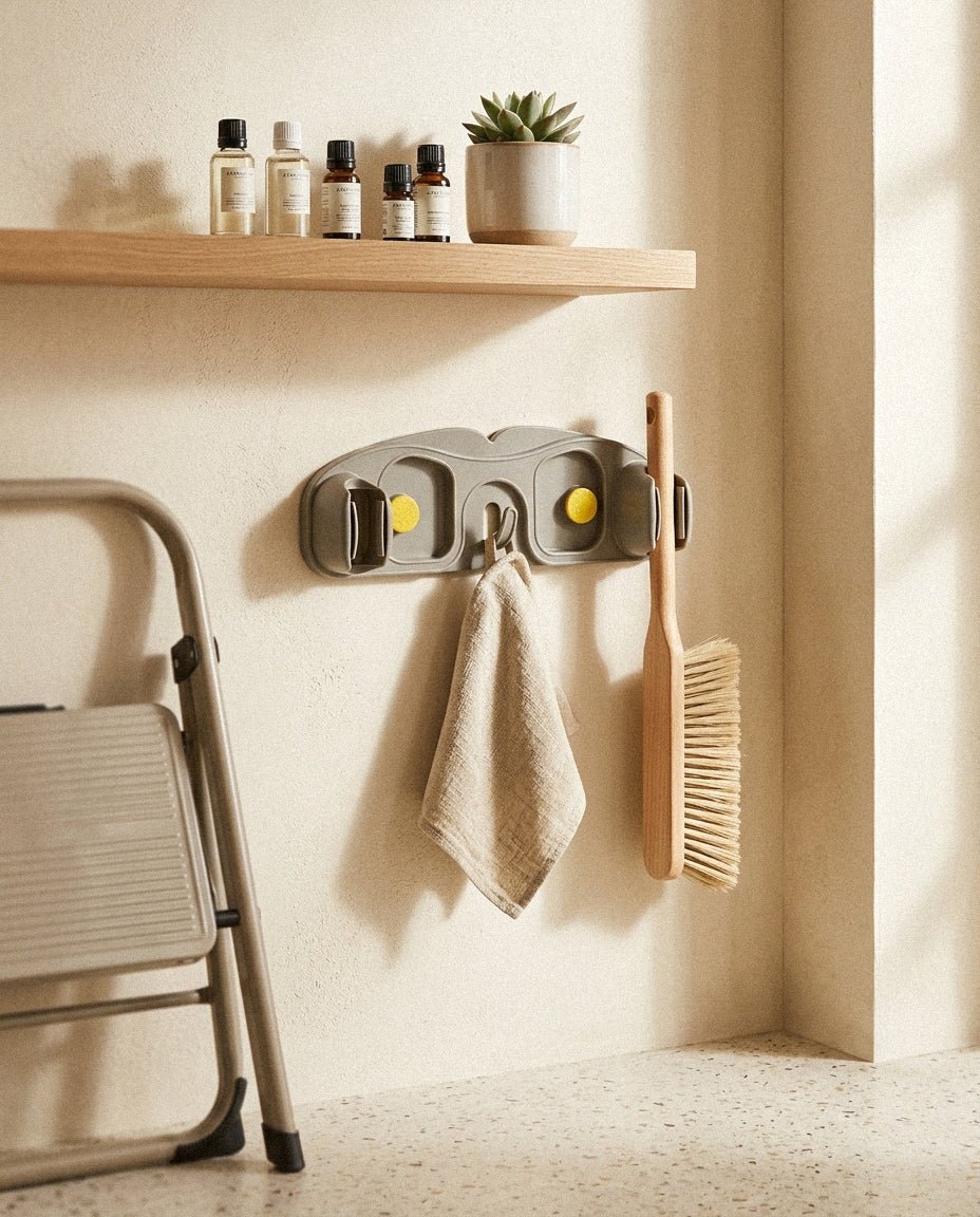 Soporte de pared para utensilios de limpieza Congeladores Accesorios de baño - Sweet Home