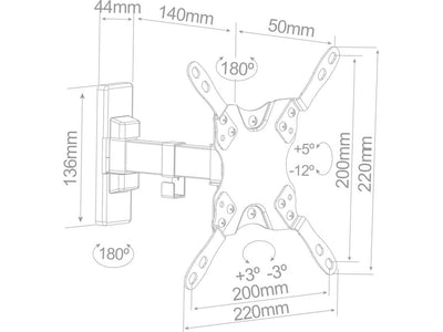 Soporte de TV con Brazo 13" - 42" - Sweet Home