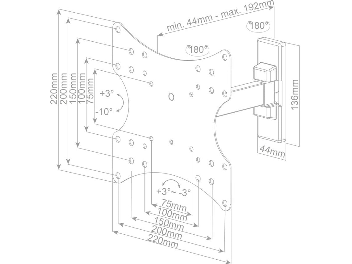Soporte de TV con Brazo 23" - 42" - Sweet Home