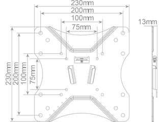 Soporte de TV fijo 23" - 42" - Sweet Home