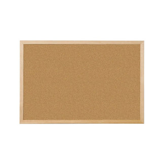 Tablero de Corcho Grueso 90x60 cm con Marco de Madera | Sweet Home - Sweet Home