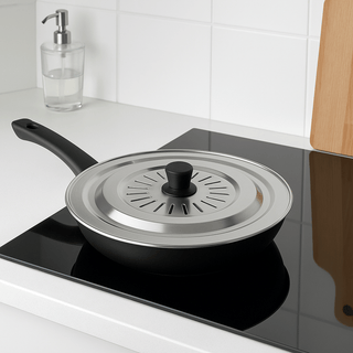Tapa Freír Inoxidable Ø24cm | Antisalpicaduras Cocina - Sweet Home