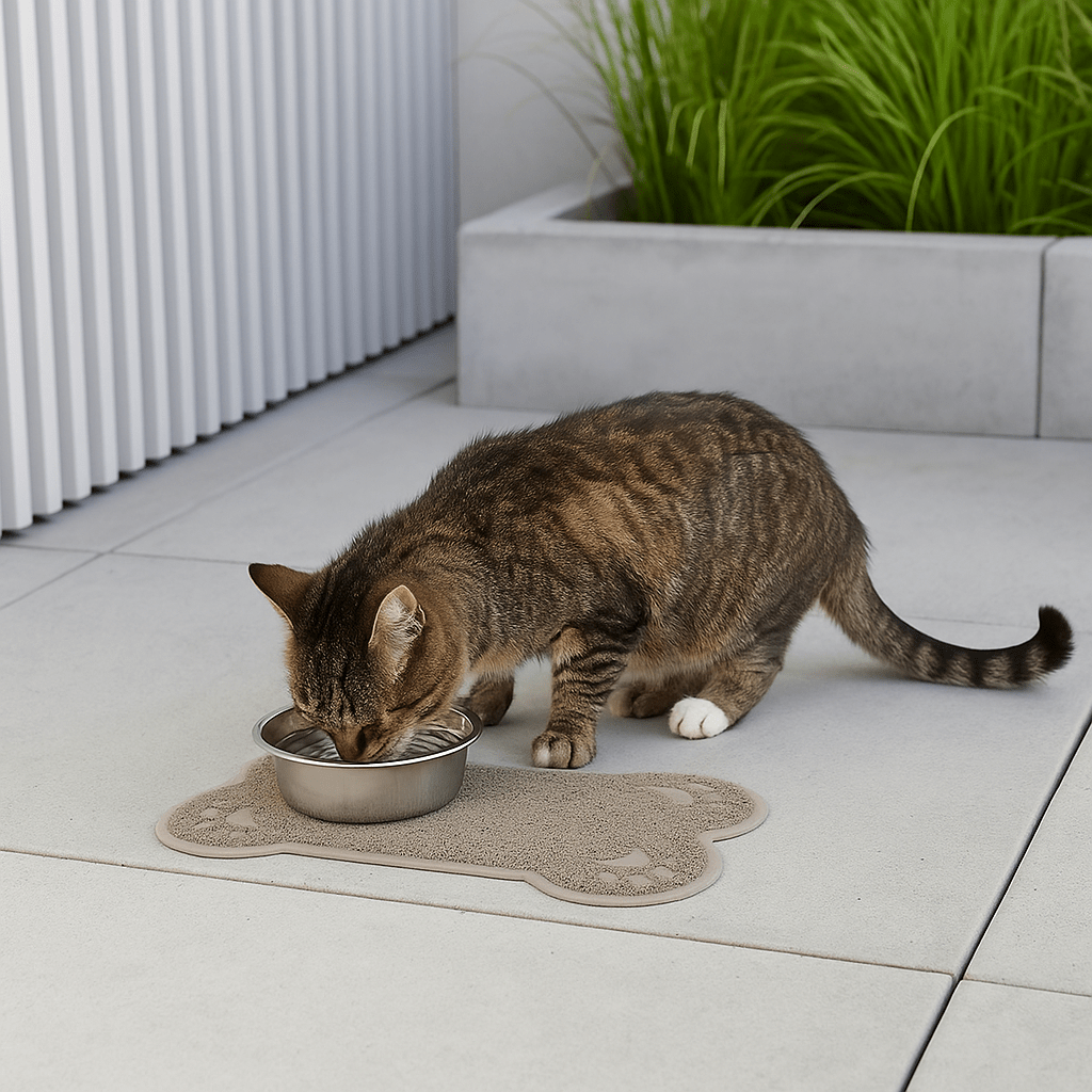 Tapete Antideslizante para Comedero de Mascotas - Sweet Home